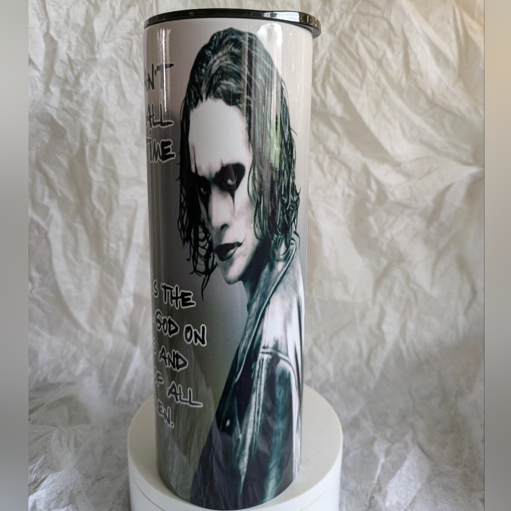 The Crow 20oz Sublimination Tumbler- Custom Spill Proof Lid
